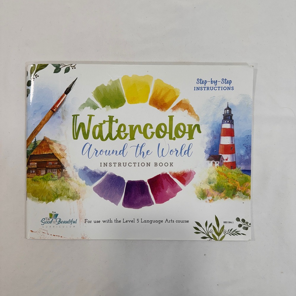 The Good and the Beautiful Watercolor Around the‎ World Book Kids White Art